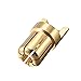 uxcell 6 Pcs 6.5mm Gold Plated Male Bullets Connectors Banana Plugs (6 Male) #0122