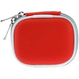 BIRUGEAR Red Bluetooth Headset Carrying Pouch Case for Plantronic M50, Discovery 975, 925, Voyager Pro+, Pro 220, 520, M20, Explorer 360, 390, 220, 233, 240, 510 m155, M100