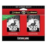 Lexmark Twin-Pack #28 - Print cartridge - 2 x black - LRP