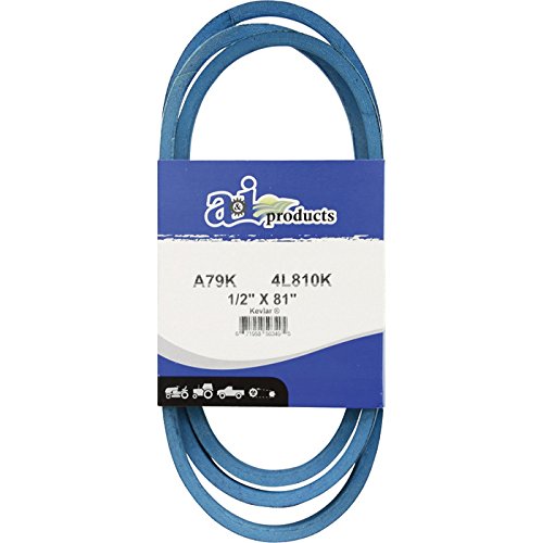 Pix A & I Products Blue Kevlar V-Belt with Kevlar Cord - 81in.L x 1/2in.W, Model# A79K/4L810K