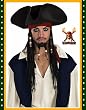 Captain JacK Sparrow Adult Deluxe Pirate Hat