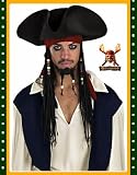 Captain JacK Sparrow Adult Deluxe Pirate Hat