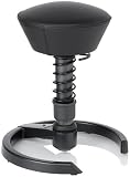 Via Swopper Stool - Cachet Micro Fibre Seat (Black Fabric)