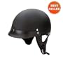 Half Helmets - Motorcycle Half Helmet DOT 100 Flat Black
