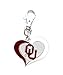 Heavens Jewelry OU University of Oklahoma Sooners Team Charm ADD to Zipper Pull Small PET Dog CAT Collar Leash Keychain ETC