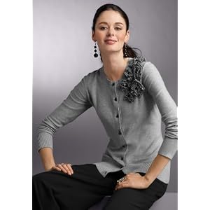 Chadwicks Tweed Corsage Cardigan