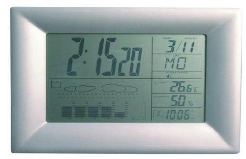 Kirch 80285 Scientific Wireless Weather Station Atomic Alarm Clock