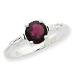 Sterling Silver Rhodolite Garnet Ring