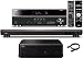 Yamaha CINEMA DSP YSP-2200 IntelliBeam 7.1 HD Digital Audio True Surround Sound Projector Low Profile 16-Speaker Soundbar with a Slim 100 watt Powerful Subwoofer + Yamaha RX-V371 Surround Realism CINEMA DSP 500 Watts AV Receiver