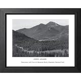 Ansel Adams Rocky Mountain B W Photo Picture Framed Art Print by Art Prints Inc