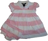 Infant Girl's Ralph Lauren Polo 2 Piece Dress Set Pink/White