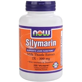 NOW Foods Silymarin/Milk Thistle Extract 2X - 300Mg, 200 Vcaps: Health &amp; Personal Care