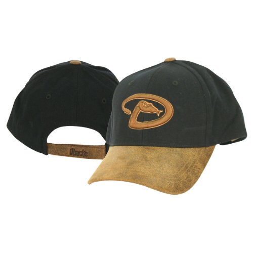 Arizona Diamondbacks 2-Tone Adjustable Baseball Hat - Black / Brown