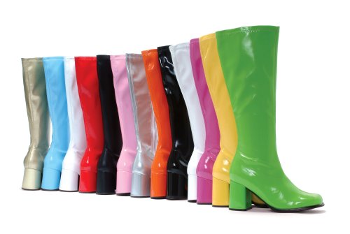 GOGO, 3 Gogo Boots With Side Zipper in 13 Groovy Disco and Retro Colors by Ellie Shoes