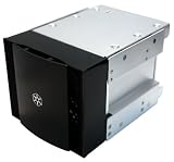SilverStone Aluminum 5.25-Inch to 3.5-Inch Converter with 120mm Fan CFP51B (Black)