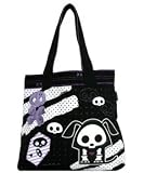 Loungefly Skelanimals Dax the Dog Black Purple Shoulder Tote Bag * 08 Newest Item *