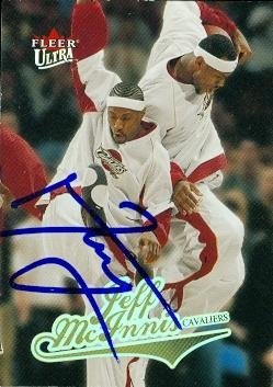 Jeff McInnins Autographed/Hand Signed Basketball Card (Cleveland Cavaliers) 2004 Fleer Ultra #126