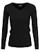 NINEXIS Womens Long Sleeve V-Neck Cable Knit Solid/Stripe Sweater S-XL (28 Colors)