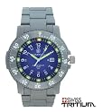Smith & Wesson Executive Watch Tritium 45MM Titanium Blue Dial - Smith & Wesson SWW-357-T-BLU