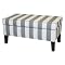 Dwell Upholstered Storage Bench - White/ Charcoal