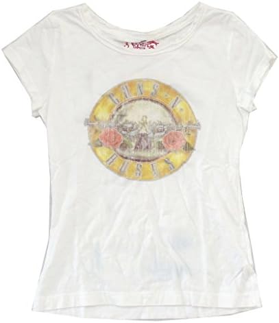 Guns N Roses Classic Logo White Girls Kids Youth T Shirt (8)