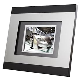 Tao 89367 5.6-Inch 128MB 5-Inch x 7-Inch Double-Matted Digital Frame (Brushed Metal/Black)