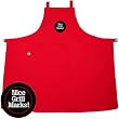 Elizabeth Karmel Perfect-Fit Apron, Nice Grill Marks, Red