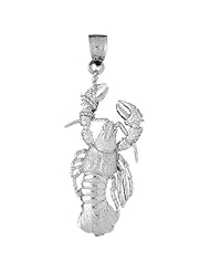 Clevereves 14K White Gold Pendant Two Tone Lobster 10.8 - Gram(s)