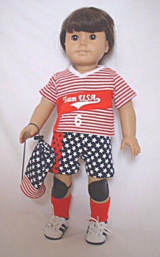 Soccer Set Full of Accessories. Shoes Included. Fits 18" Dolls Like American Girl®