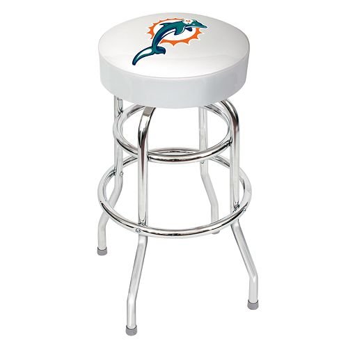 Miami Dolphins Backless Swivel Sports Bar Stool