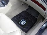 A Set of 4 MLB Universal Fit Front and Rear All-Weather Floor Mats - Detroit Tigers