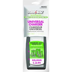 Rayovac Platinum AA/AAA/C/D/9V Universal Battery Charger $18.58