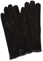 Isotoner Women's Suede Glove With Back Vent,Black,Large