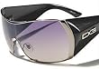 DG Borne Series Designer Oversized Womens Sunglasses - Large Metal Frame BLACK