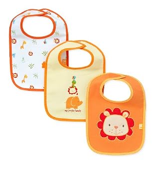 Newborn Bibs - Jungle - 3 pk