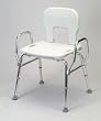 `Snap-n-Save Bariatric Shower Chair W/back & Arms, 500 Lbs Capacity