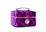 Allegro Trina Rita 3 Piece Travel Train Case, Pink Snake