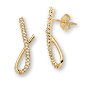 Miore Damen Ohrringe 18 Karat (750) Gelbgold M0809PY