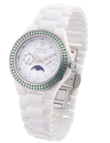 DeTomaso - DT3003-B - Montre Femme - Quartz Analogique - Bracelet céramique Blanc DeTomaso - DT3003-B - Montre Femme - Quartz Analogique - Bracelet céramique Blanc