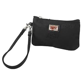 OSU Oklahoma State University Logo Cowboys Lynnhaven Collection Mini Purse Small Wrist Wallet Coin Purse Clutch Designer College Logo Jacquard Woven Fabric LIMITED EDITION CHRISTMAS GIFT IDEA for ladies Women Students Alumni SOPHISTICATED