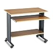 Safco M?V 35" Fixed Height Wood Workstation in Medium Oak