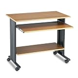 Safco M?V 35 Fixed Height Wood Workstation in Medium Oak