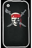Dermis PRP001 iPhone 3G Punk Rock Pirate Skin Case- Black