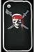 Dermis PRP001 iPhone 3G Punk Rock Pirate Skin Case- Black