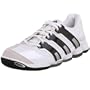 adidas Men's Carbonstabil Indoor Court Shoe,White/Black/Chrome,10 M US