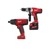 Milwaukee 0824-20 and 0881-20 V18 18V Impact Driver / Hammer Drill 2 Piece Kit