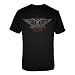 C.I.D. Mens Aerosmith - Faded Wings - Black - Medium
