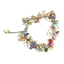 Pastel Colors Shell Charm Bracelet