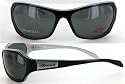 Anarchy Black Shadow "Rail" Sunglasses w/ Smoke Polarized Lens