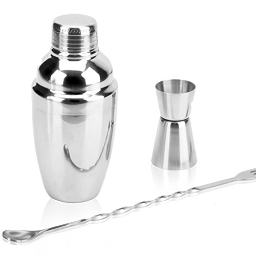 【初心者向】 カクテルシェイカー ・バースプーン他4点セット 【初心者向】 カクテルシェイカー ・バースプーン他4点セット